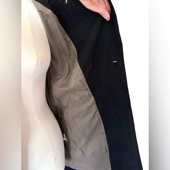 NWOT Old Navy Classic Black Trench Coat in Cotton - double breasted - Picture 6 of 10